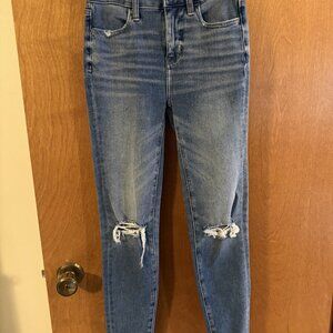 American Eagle Outfitters The Dream Jean Women Blue Denim Size 00 Short EUC